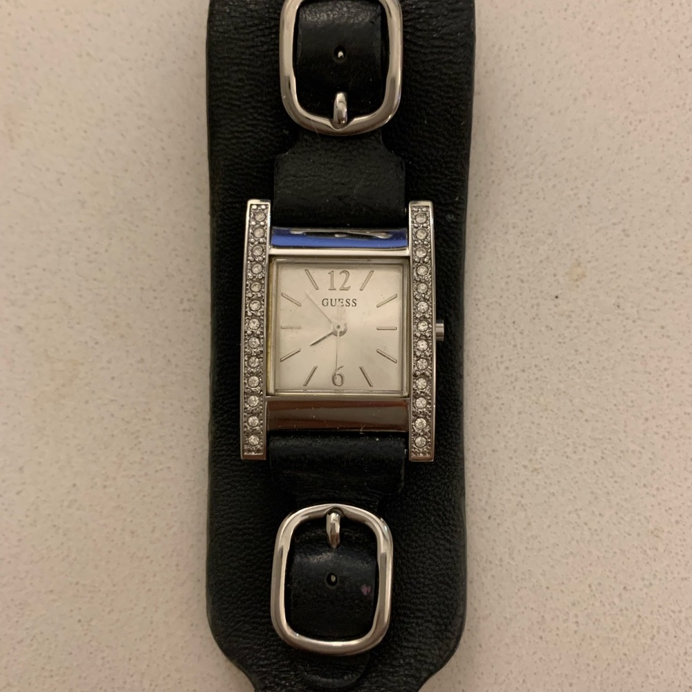 Guess Tan Genuine Leather Strap